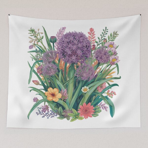 Item preview, Vibrant Purple Allium Botanical Symphony designed and sold by GreenBotanist.