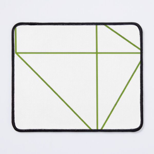 Item preview, Green Abstract Crystal Outline designed and sold by Lovely Elen.