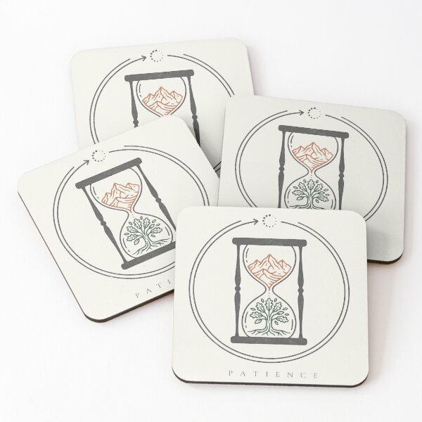 Item preview, Patience - Stoic Hourglass Minimalist Illustration designed and sold by MateuszRogacki.