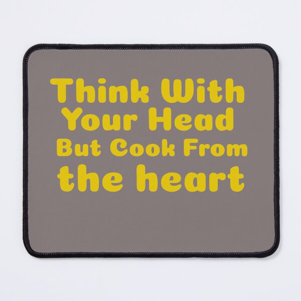 Item preview, Think With Your Head But Cook From the heart designed and sold by Beverly Kempf.