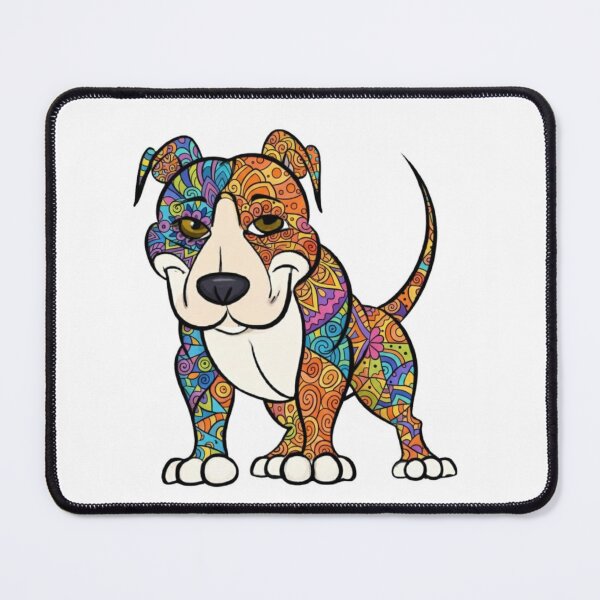 Item preview, Colorful and Fun Pit Bull designed and sold by PaintedbyCarol.
