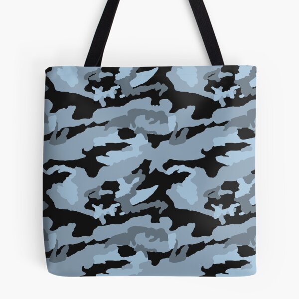 Item preview, Black And Ice Blue Camo Pattern Seamless designed and sold by pattern-archive.