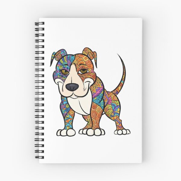 Item preview, Colorful and Fun Pit Bull designed and sold by PaintedbyCarol.
