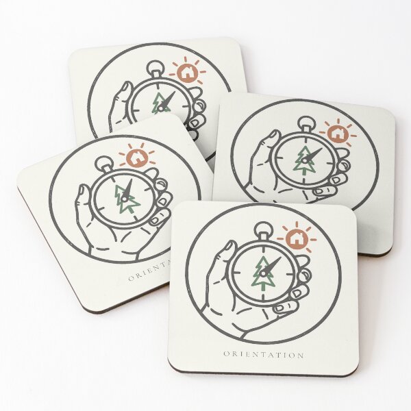 Item preview, Orientation - Minimalist Stoic Compass Illustration designed and sold by MateuszRogacki.