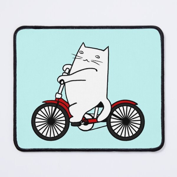 Item preview, Cat riding bicycle designed and sold by eri-morie.