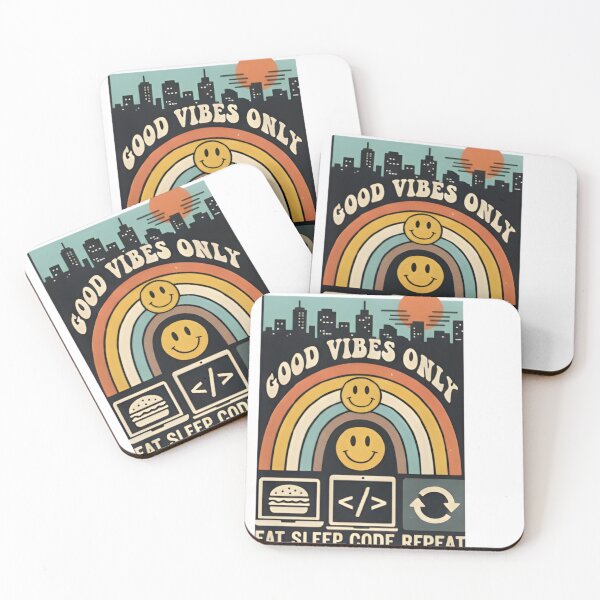 Item preview, Retro Eat Sleep Code Repeat - Good Vibes Only EditionRetro Eat Sleep Code Repeat - Good Vibes Only Edition designed and sold by RickyStick.