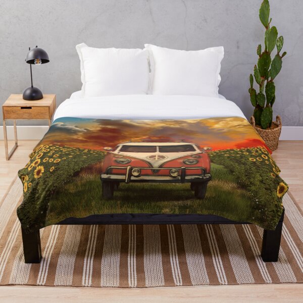 sunflowers Throw Blanket