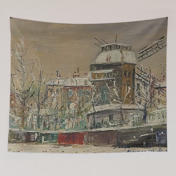 Item preview, Maurice Utrillo - Moulin De La Galette Under The Snow 1 designed and sold by melaartni.