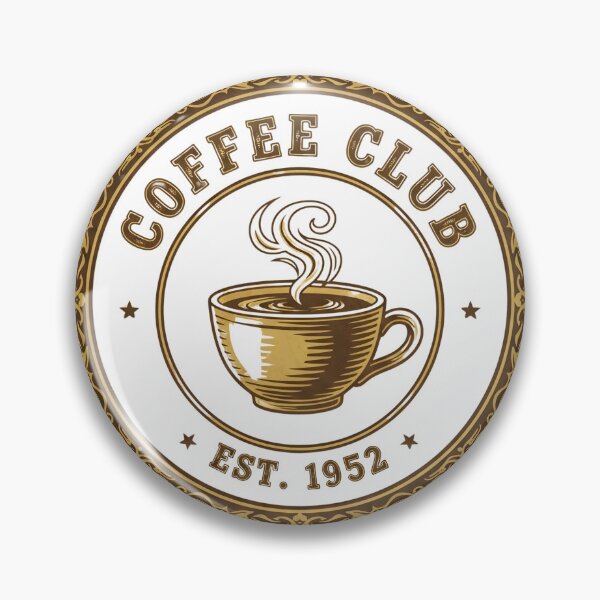 Item preview, Coffee Club Vintage Badge - Retro Coffee Lover Design designed and sold by WowDezign.