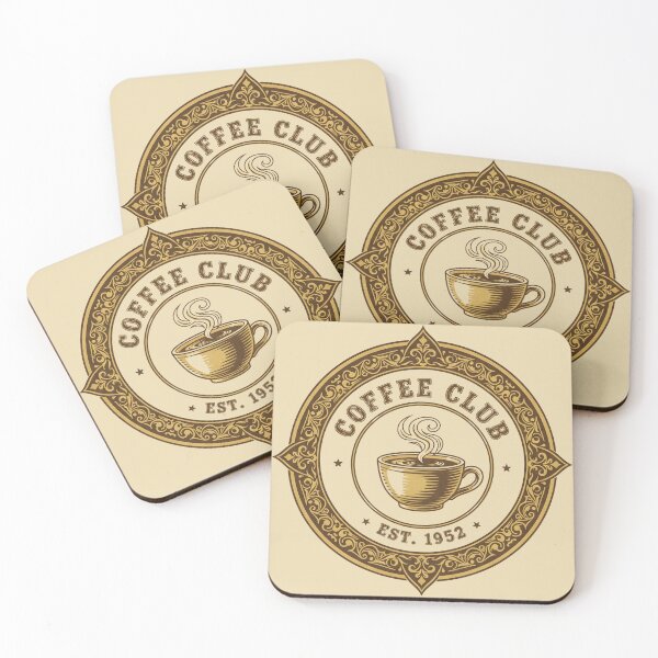 Item preview, Coffee Club Vintage Badge - Retro Coffee Lover Design designed and sold by WowDezign.