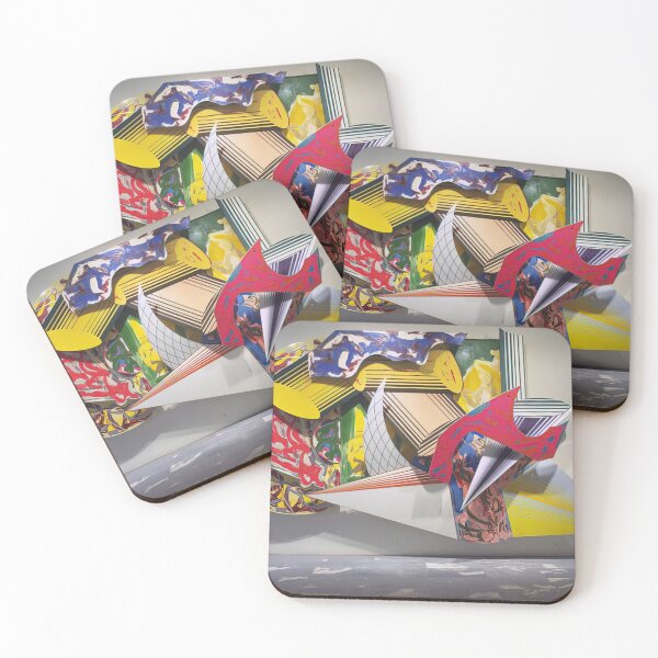 Item preview, giuf la luna i ladri e le guardie  - Original Paintings by Frank Stella, Frank Stella Geometric Abstract Art designed and sold by OilArtLittle.
