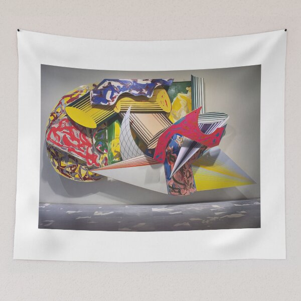 Item preview, giuf la luna i ladri e le guardie  - Original Paintings by Frank Stella, Frank Stella Geometric Abstract Art designed and sold by OilArtLittle.