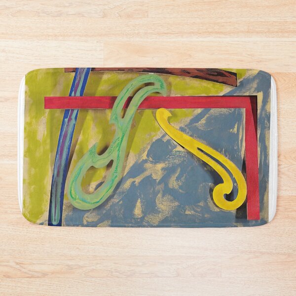 Item preview, green solitaire  - Original Paintings by Frank Stella, Frank Stella Geometric Abstract Art designed and sold by OilArtLittle.