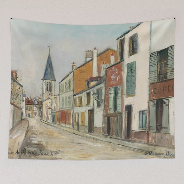 Item preview, Maurice Utrillo - Rue Jean Durand Et Eglise Stains Seine Saint Denis 1940 designed and sold by melaartni.