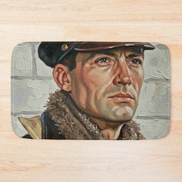 Item preview, The Noble Aviator: Gregory Peck Military Impasto Portrait designed and sold by Art's Diner.