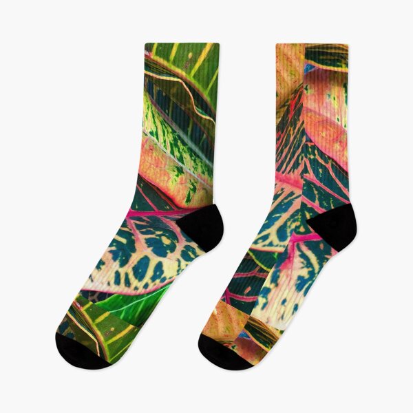 Item preview, Key West colorful tropical leaves - garden croton designed and sold by hollycooper.