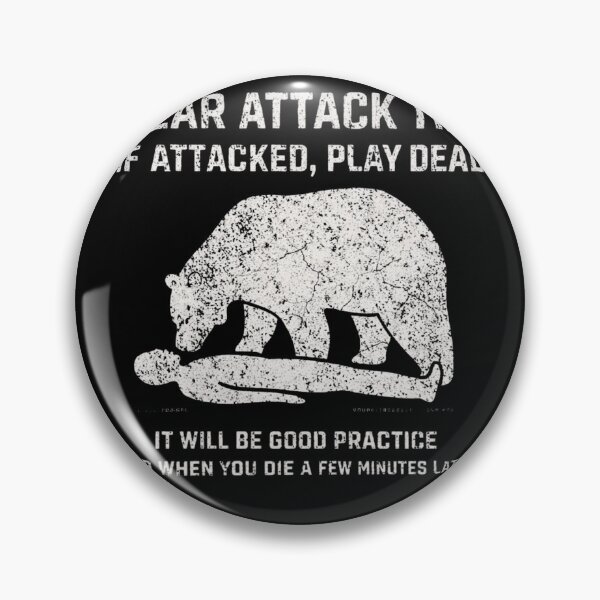 Item preview, Hiking t-shirt tips in case of a bear attack designed and sold by Nerdventure.