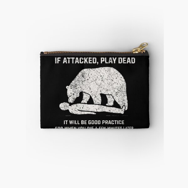 Item preview, Hiking t-shirt tips in case of a bear attack designed and sold by Nerdventure.