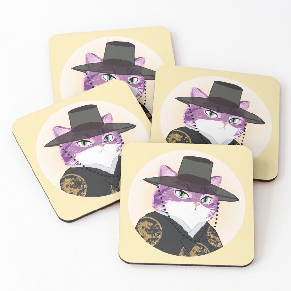 Item preview, Lil Meow Meow in a Hanbok designed and sold by HereNotHere.
