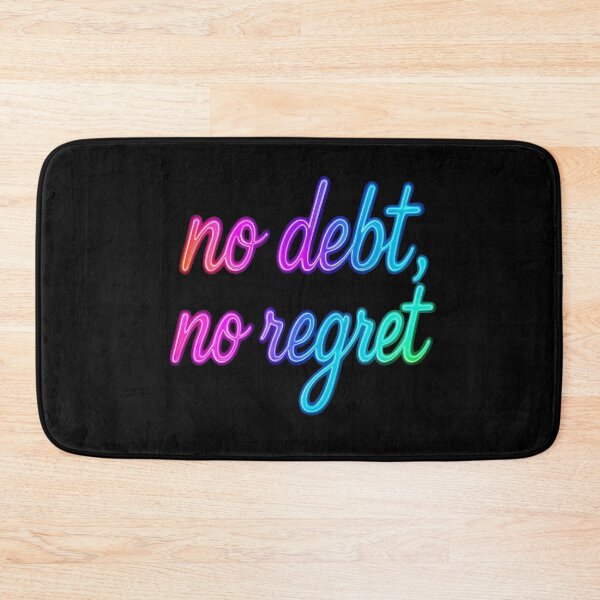 Item preview, No Debt No Regret Neon Gradient Money Mindset  designed and sold by Adappai.