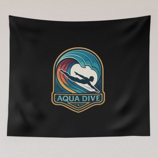 Item preview, Aqua Dive 2 – Diving Design | Dive Deep, Underwater Adventure & Ocean Sport designed and sold by Typologystudios.