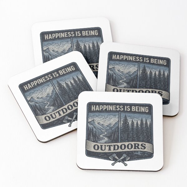 Item preview, Happiness is being outdoors designed and sold by Nerdventure.