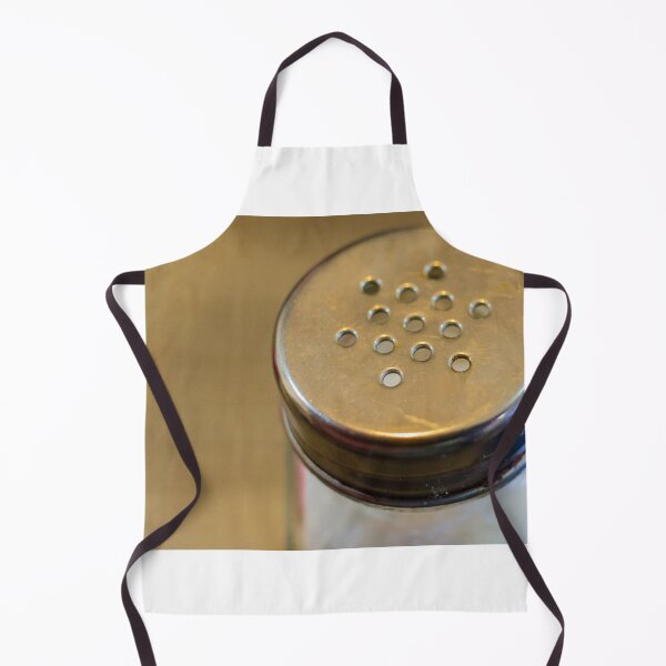 Item preview, Close-Up of Metal-Top Salt Shaker on Wooden Table for Dining and Seasoning designed and sold by Nmallia.