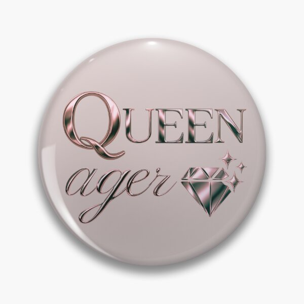 Item preview, Queen Ager – Rose Chrome Diamond Design designed and sold by ScanMood.