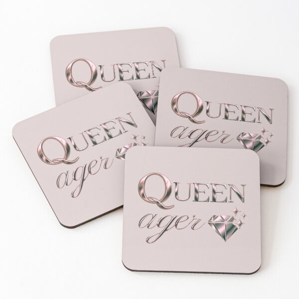 Item preview, Queen Ager – Rose Chrome Diamond Design designed and sold by ScanMood.
