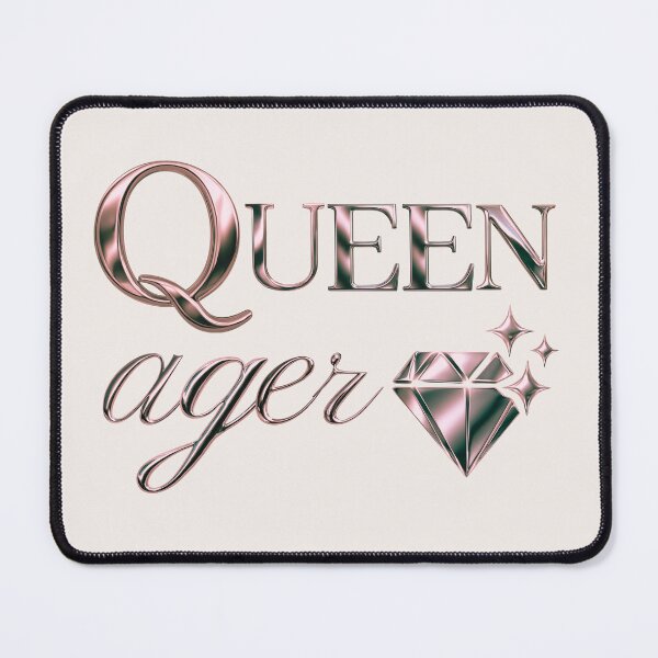Item preview, Queen Ager – Rose Chrome Diamond Design designed and sold by ScanMood.