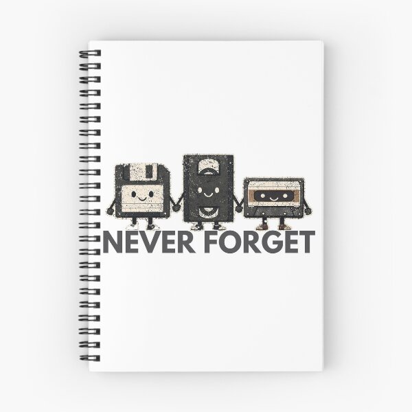 Item preview, Never Forget - Funny 80s 90s Technology Design designed and sold by Nerdventure.