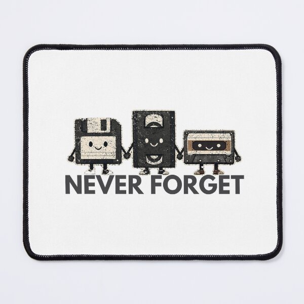 Item preview, Never Forget - Funny 80s 90s Technology Design designed and sold by Nerdventure.