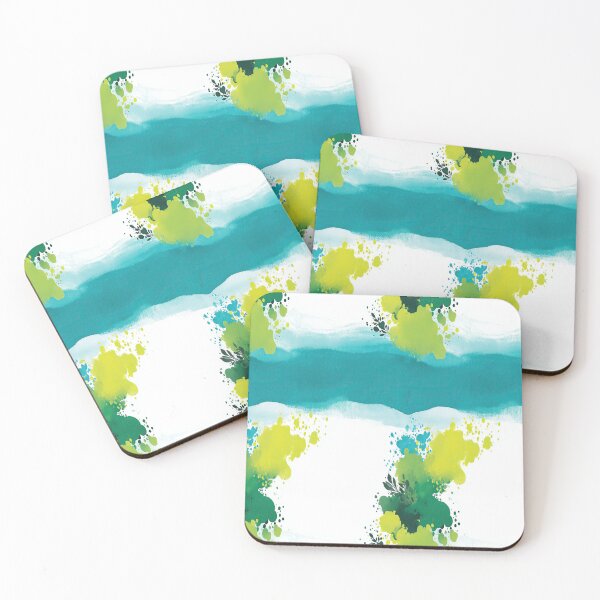 Item preview, Teal and Green Minimalist Paint Wash designed and sold by Piotrek0001.