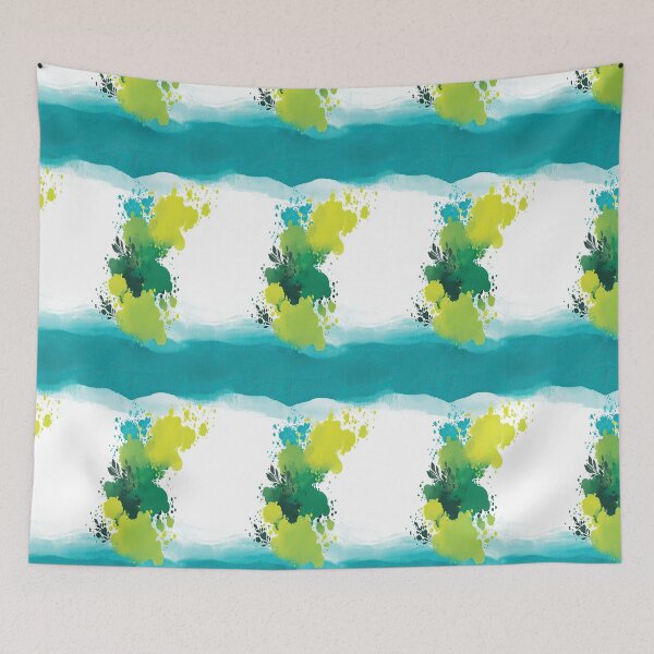Item preview, Teal and Green Minimalist Paint Wash designed and sold by Piotrek0001.