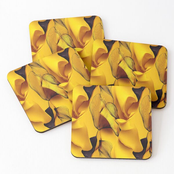 Item preview, Golden Yellow Flowing Silk Texture designed and sold by Piotrek0001.