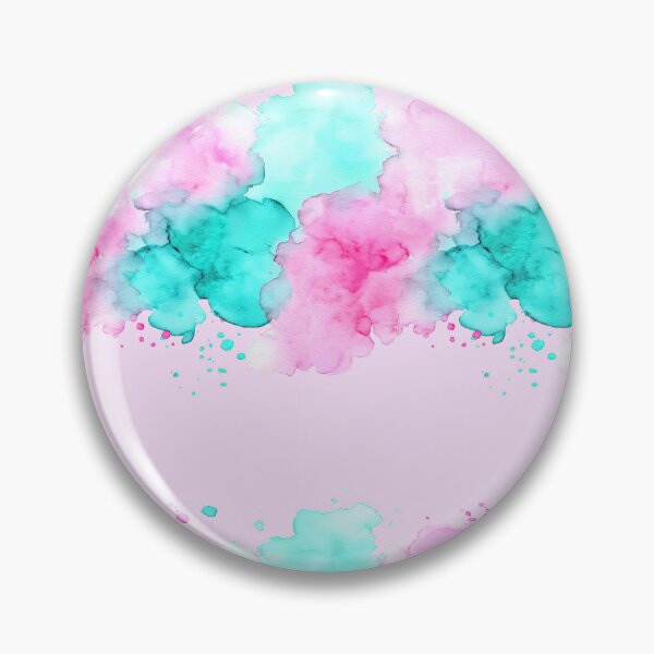 Item preview, Pink and Teal Pastel Watercolor Splash designed and sold by Piotrek0001.