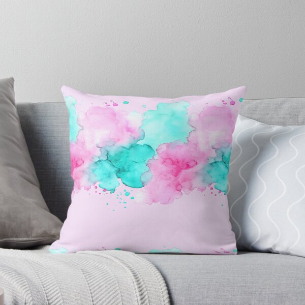 Item preview, Pink and Teal Pastel Watercolor Splash designed and sold by Piotrek0001.