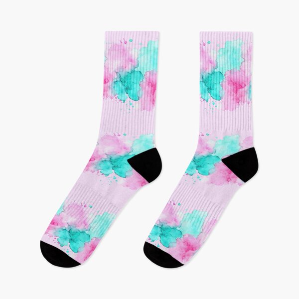 Item preview, Pink and Teal Pastel Watercolor Splash designed and sold by Piotrek0001.