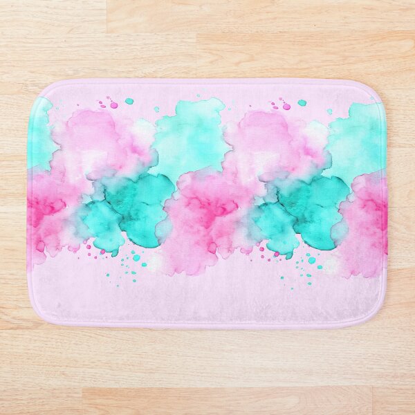 Item preview, Pink and Teal Pastel Watercolor Splash designed and sold by Piotrek0001.