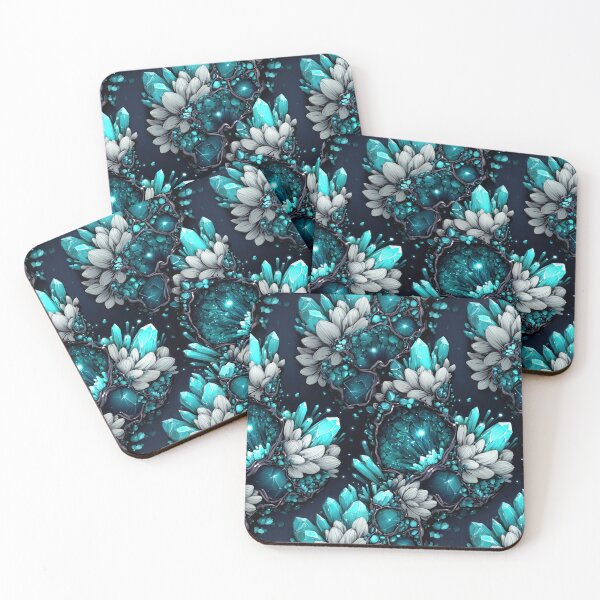 Item preview, Dark Teal Fantasy Crystal Clusters designed and sold by Piotrek0001.