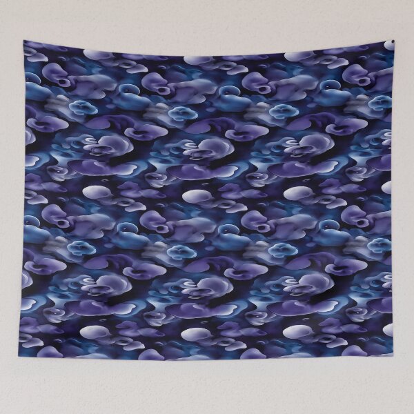Item preview, Dark Blue Swirling Liquid Abstract designed and sold by Piotrek0001.