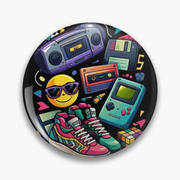 Item preview, 90s Aesthetic Retro Essentials – Nostalgic 90s Kid Gaming & Boombox Illustration designed and sold by OutofOfficeWear.
