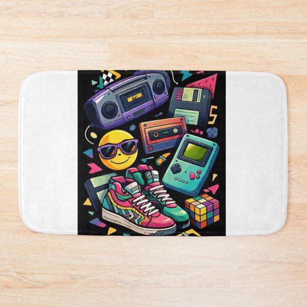 Item preview, 90s Aesthetic Retro Essentials – Nostalgic 90s Kid Gaming & Boombox Illustration designed and sold by OutofOfficeWear.