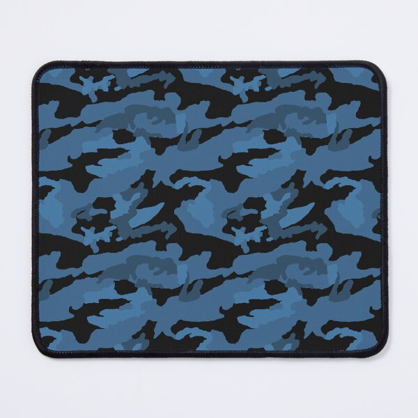 Item preview, Black And Steel Blue Camo Pattern Seamless designed and sold by pattern-archive.