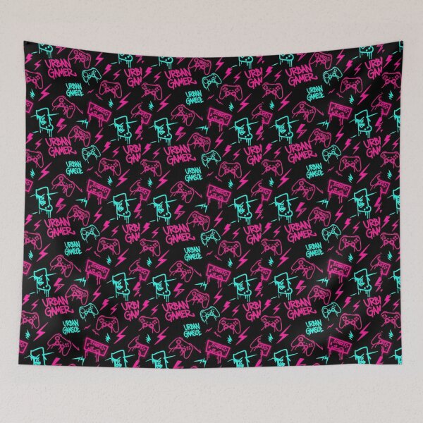 Item preview, Urban Gamer Vibes Pattern designed and sold by StickVerse by Owais.