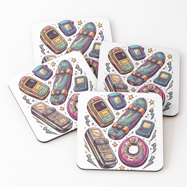 Item preview, Retro 90s Gadgets Illustration – Vintage Tech & Skater Nostalgia Aesthetic designed and sold by OutofOfficeWear.