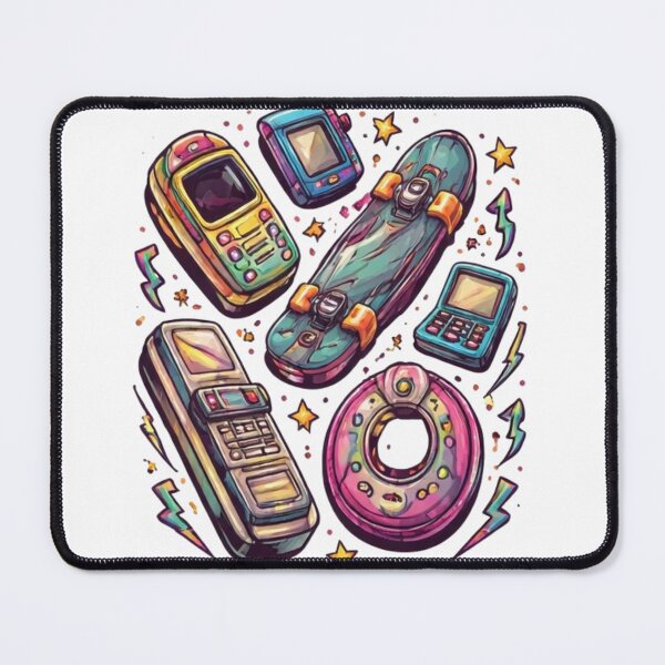 Item preview, Retro 90s Gadgets Illustration – Vintage Tech & Skater Nostalgia Aesthetic designed and sold by OutofOfficeWear.