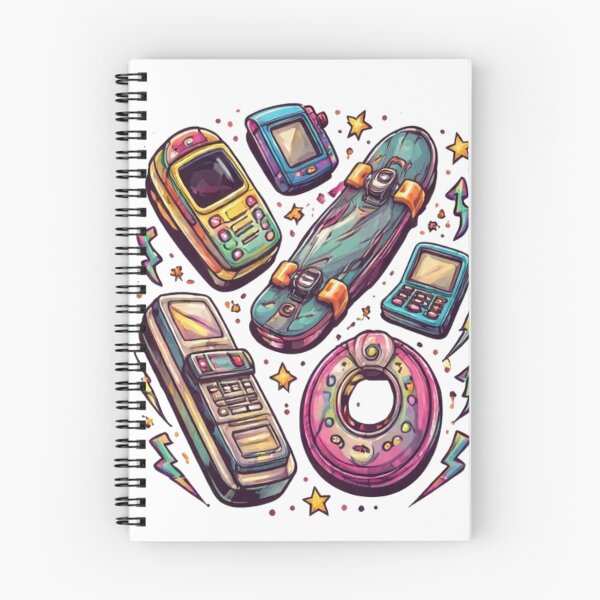 Item preview, Retro 90s Gadgets Illustration – Vintage Tech & Skater Nostalgia Aesthetic designed and sold by OutofOfficeWear.