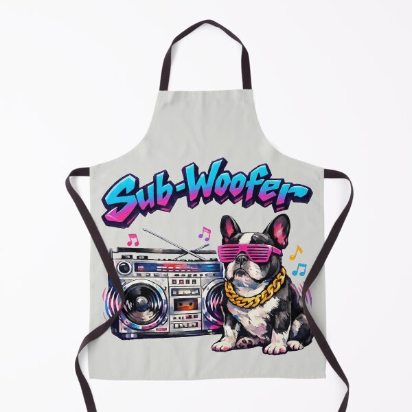Item preview, Sub-Woofer - Retro 80s Frenchie designed and sold by DigitalGlade.