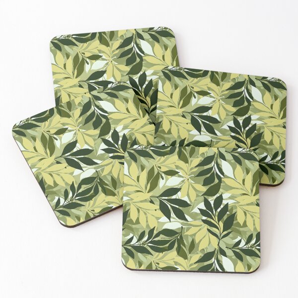 Item preview, Modern Layered Leaves Pattern designed and sold by Eclectic Monkey.